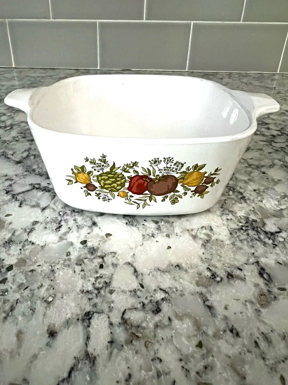 TWO VINTAGE MCM CORNINGWARE 